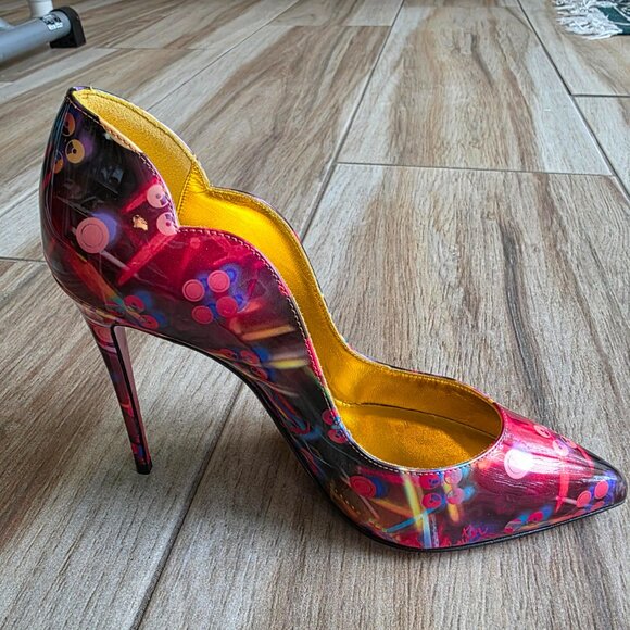 Christian Louboutin Hot Chick 100 DiscoLaser Multi Color Pumps Eur. 36.5 - Picture 4 of 12